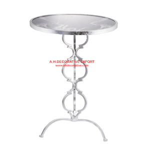 Table ronde en métal avec pieds en marbre blanc, décoration de cuisine, maison, nouveau design, offre spéciale, - Product Image 6