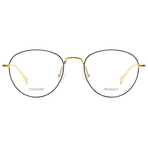 High quality fashion Titanium eyewear frame round shape Titanium optical frame titan glasses for adult