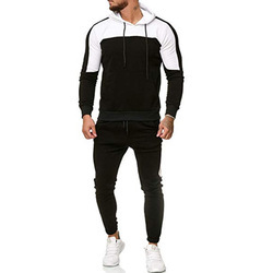 Chándal personalizado de poliéster para hombre, chándal de empalme de Color de alta calidad, gran oferta - Product Image 4