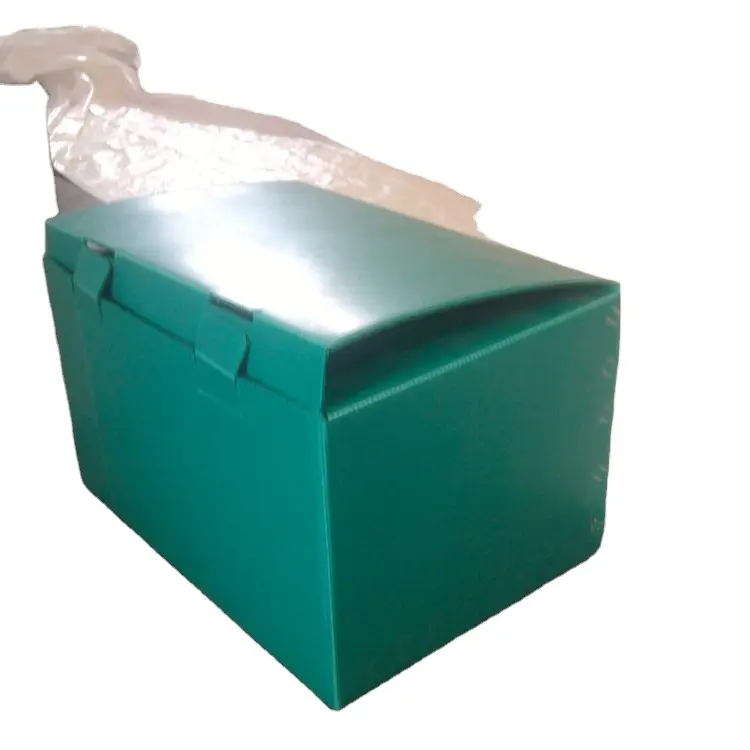 Высококачественные Пластиковые Гофрированные Коробки iso 9001:2015 сертифицированная компания зеленый цвет сверхпрочные многоразовые коробки для пищевых продуктов
