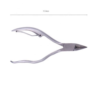 Cortadora de cutículas de doble resorte de calidad profesional, la mejor herramienta de manicura, cortadora de cutículas afilada, mango elegante, cortadora de uñas OEM - Product Image 5