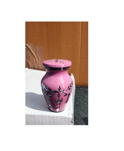 อลูมิเนียมสีชมพูเพชรตัดแกะสลักที่ระลึกงานศพโกศศพอุปกรณ์ BRASSWORLD อินเดีย - Product Image 1