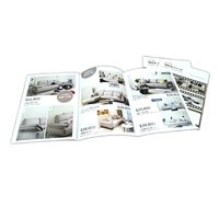 Brochures marketing et catalogues de produits personnalisés de haute qualité, imprimés en couleur, en carton, avec papier offset et plastification.
