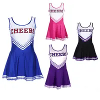 Hoge Kwaliteit Cheerleader Uniformen Custom Groothandel Gesublimeerd Uniform Set Mini Rok