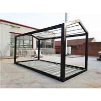 Maisons mobiles préfabriquées démontables, maisons modulaires préfabriquées, cadres de conteneurs d'expédition de 20 pieds