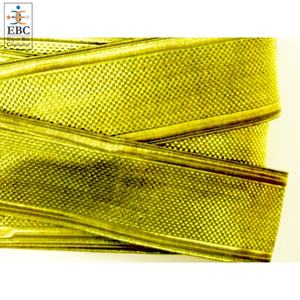 Dentelle tressée en mylar française de conception unique OEM, tissage autrichien, galons personnalisés dorés, galons Orris, galons en gros, garniture en dentelle - Product Image 6