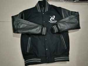 Veste de Baseball pour hommes, avec broderie Chenille, manches en cuir, personnalisé - Product Image 3