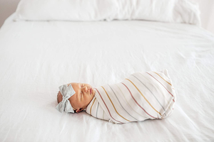 Custom Private Label CPC Certified 96% Rayon 5% Spandex Blend Baby Swaddle Receiving <b>Blanket</b> - Product Image 5