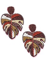 Cuentas de semilla de ganchillo hechas a mano para mujer, aretes multicolor, joyería Artificial para mujer 2022
