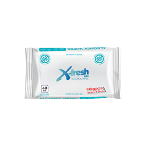 X-Fresh Lingettes humides hygiéniques sans alcool avec tailles de feuilles 300/350/450/700 - Product Image 1