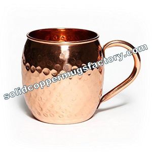 Premium <b>Fancy</b> Modern Luxury Copper Moscow Mule <b>Mug</b> 16 oz Copper <b>Mug</b> for Vodka and Moscow Mule Antique Hammered Moscow Mule <b>Mug</b> - Product Image 3