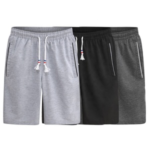 กางเกงขาสั้นออกกำลังกายของผู้ชาย,กางเกงกีฬาขาสั้นมีกระเป๋าซิปสีพื้นกางเกงขาสั้นสำหรับนักวิ่งชายหาดแห้งเร็วพิเศษสำหรับฤดูร้อน - Product Image 2