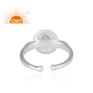 Oval Cut Rainbow Moonstone <b>Ring</b> Jewelry Wholesaler Designer 925 Sterling Fine Silver Fire Jewelry - Product Image 4