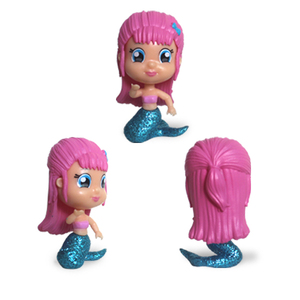 Sirenetta promozionale con figurina di azione dei capelli viola per la collezione di portachiavi a sorpresa con scatola cieca giocattolo di caramelle - Product Image 4