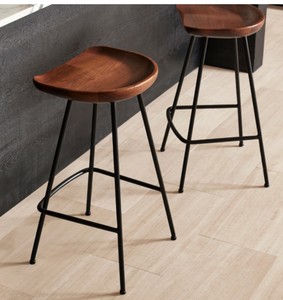 Mesa de muebles de Metal y madera única para el hogar, Hotel, restaurante, Bar, silla, decoración con logotipo personalizado, taburete de Metal de diseño moderno - Product Image 6