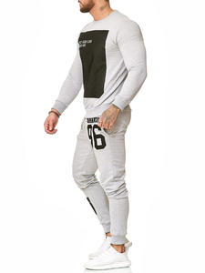2 Piece Men Track Suit Set Crop Top Sweat Suit Wholesale Product Jogging Jumping Track Suit - Product Image 3
