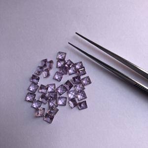 Piedras Preciosas de Amatista Púrpura Natural de 6 mm, Corte Cuadrado, Cabujón Suelto para Fabricación de Joyas, Collar, Anillo, Pendiente, Colgante en Línea - Product Image 2
