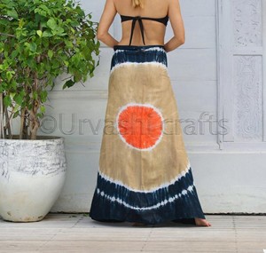 Maillots de bain haute qualité, OEM, pour la plage, écharpe, Bikini, paréo, Tie Dye, toge, été - Product Image 5