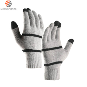 MESS SPORTS Outdoor Unisex Full Finger Checked Cotton Safety <b>Work</b> Cycling Exercise Thermal <b>Warm</b> for Screen Winter <b>Gloves</b> - Product Image 4