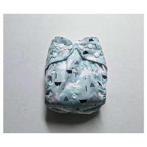 Couvre-couche en tissu de coton biologique pour bébé, couche-culotte lavable - Product Image 1