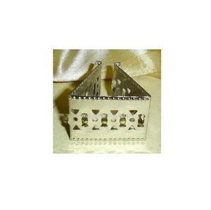 Servilletero perforado en forma de triángulo más vendido, hebilla de servilleta de lujo de gama alta personalizada moderna para hoteles, restaurantes, uso de boda - Product Image 1