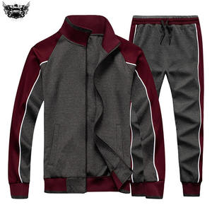 Professional Top Fashion High Quality 100% Polyester Men's Side Line Tracksuits Plus Size Winter <b>Sets</b> Breathable Eco-friendly - Product Image 3