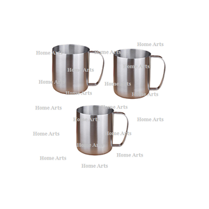 แก้วน้ำดื่มกาแฟสแตนเลสพร้อมที่จับชุด2ใบแก้วน้ำผลไม้ทรงกลมคุณภาพดีที่สุด - Product Image 4