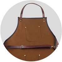 Tablier de coiffeur pour hommes et femmes, logo personnalisé, fabriqué au Pakistan pour les salons et l'utilisation en jardin