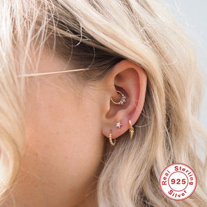 ROXI ห่วงหูจมูก,เครื่องประดับเจาะกระดูกอ่อนของร่างกายกำไลจมูกแหวนจมูกต่างหู - Product Image 3