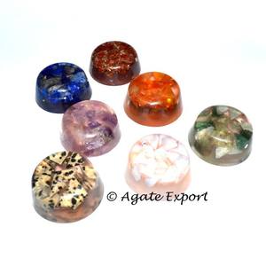 Conjunto de cúpula de chakras de orgón, cristales curativos, piedras de 7 Chakras, a granel - Product Image 3