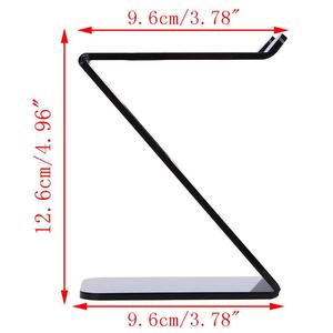 Soporte de plástico para maquinilla de afeitar, instrumento de barbería, herramienta de barbería con forma de Z, Color negro - Product Image 3