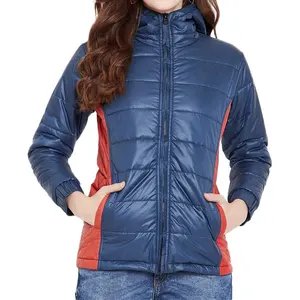 光沢のあるダウンジャケット厚手の暖かいフグジャケット冬用フードなしロングレディースフグホワイトダックダウンコート