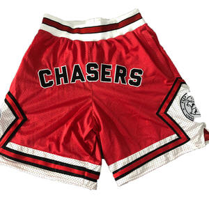 Personalizado de baloncesto pantalones cortos ropa deportiva pantalones cortos Retro bordado de poliéster de malla de ropa deportiva con Logo - Product Image 1