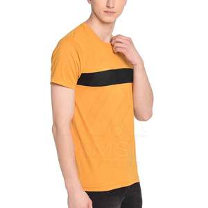 Camiseta Personalizada al por Mayor para Hombre, 220 Gramos, Tejido de Punto de Poliéster/Algodón, Secado Rápido, Antiarrugas, para Todas las Temporadas, Diseño Liso - Product Image 4