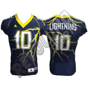 American Football Practice Jersey High Quality Custom Team Wear Uniform Jerseys OEM Full Dye Sublimation Printing - Product Image 5
