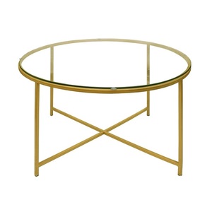 Mesa de centro de forma redonda de color personalizado, mesa de metal con diseño de lujo, elegante, única, hecha a mano, creativa - Product Image 1