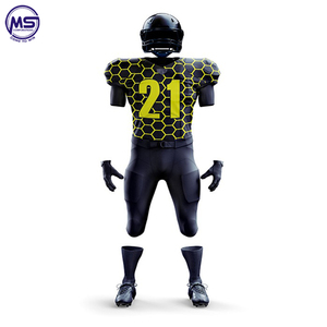 Fashion custom made embroidery team uniform American football jersey set with your own name - Product Image 3