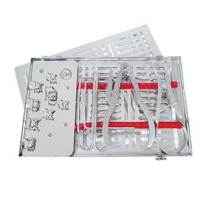 Kit Dental de goma, instrumentos de acero inoxidable, marco de presa de goma, pinzas, abrazaderas, punzón - Product Image 3