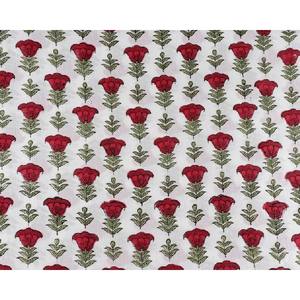 Tissu imprimé à la main de deux couleurs, Apple et cerise, rouge, d'olive, vert, tissu en coton doux, cadeau pour femmes - Product Image 5