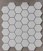 Carrelage Mosaïque Hexagonal en Porcelaine Multicolore Artistique de Luxe Moderne 400x400mm Antidérapant Glaçure Métallique Garantie 5 Ans Mur Extérieur