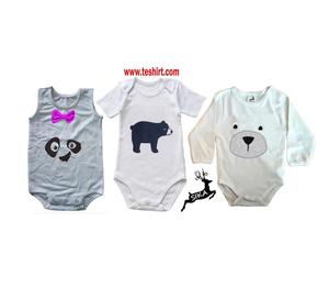 Nuevo Pelele de Bebé Unisex de Otoño, Fabricado en Tirupur, India, de Punto con Spandex/Fibra de Bambú, Manga Corta y Botones a Presión - Product Image 2