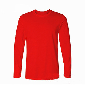 เสื้อยืดแขนยาวเต็มตัวสำหรับผู้ชาย,เสื้อยืดลำลองแขนยาวผ้าฝ้าย100% สีพื้นเสื้อผ้าสำหรับผู้ชายชุดสำหรับฤดูร้อน - Product Image 1