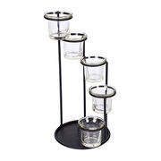 Brass <b>Small</b> <b>Candle</b> Holder Set of Three Handmade with Custom Finish-Elegant Home Decor by Brassworld India - Product Image 4