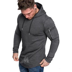 <b>Men's</b> Quick Dry Training <b>Hoodie</b> Gym Sportswear Jacket with Zipper Autumn Fitness Sweatshirt Running Coat Hooded Sport Coat - Product Image 6