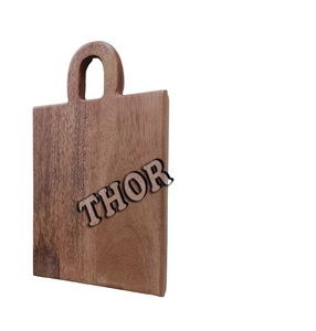 Tabla de cortar de cocina de madera marrón y bambú, bloque de corte de artículos para el hogar y tabla de cortar ecológica - Product Image 5