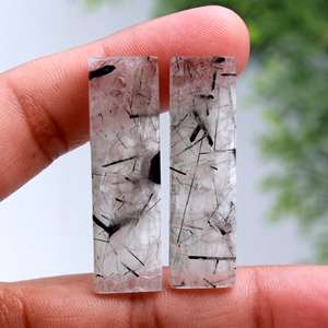 Montre à Quartz Rutilé Doré 1 Paire de Boucles d'Oreilles Coréennes en Acrylique Améthyste Briolette avec Émeraude à Facettes Naturelles Pierres Précieuses Lâches - Product Image 3