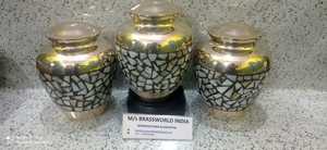 Brassworld อินเดียใหม่สไตล์ใหม่ทองเหลืองและแม่ของมุกอุปกรณ์ศพ - Product Image 4