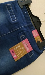 Jean, Denim, extensible, Skinny, décontracté, en coton, pour adolescentes, - Product Image 4