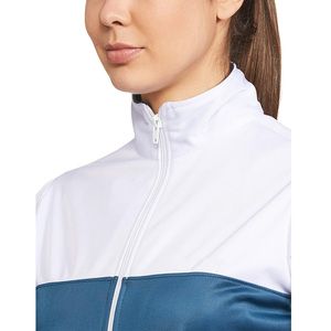 Latest Design Women's Block Tracksuits Polyester Made Zipper Hoodies Trouser Sets Ladies Gym Wears Sets - Product Image 6