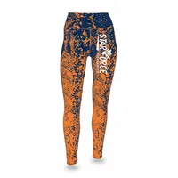 OEM New Casual Personally Leggings Long Pants Light Blue Fish Scale Print High Waist Pants Fitness Quick Drying Clothes